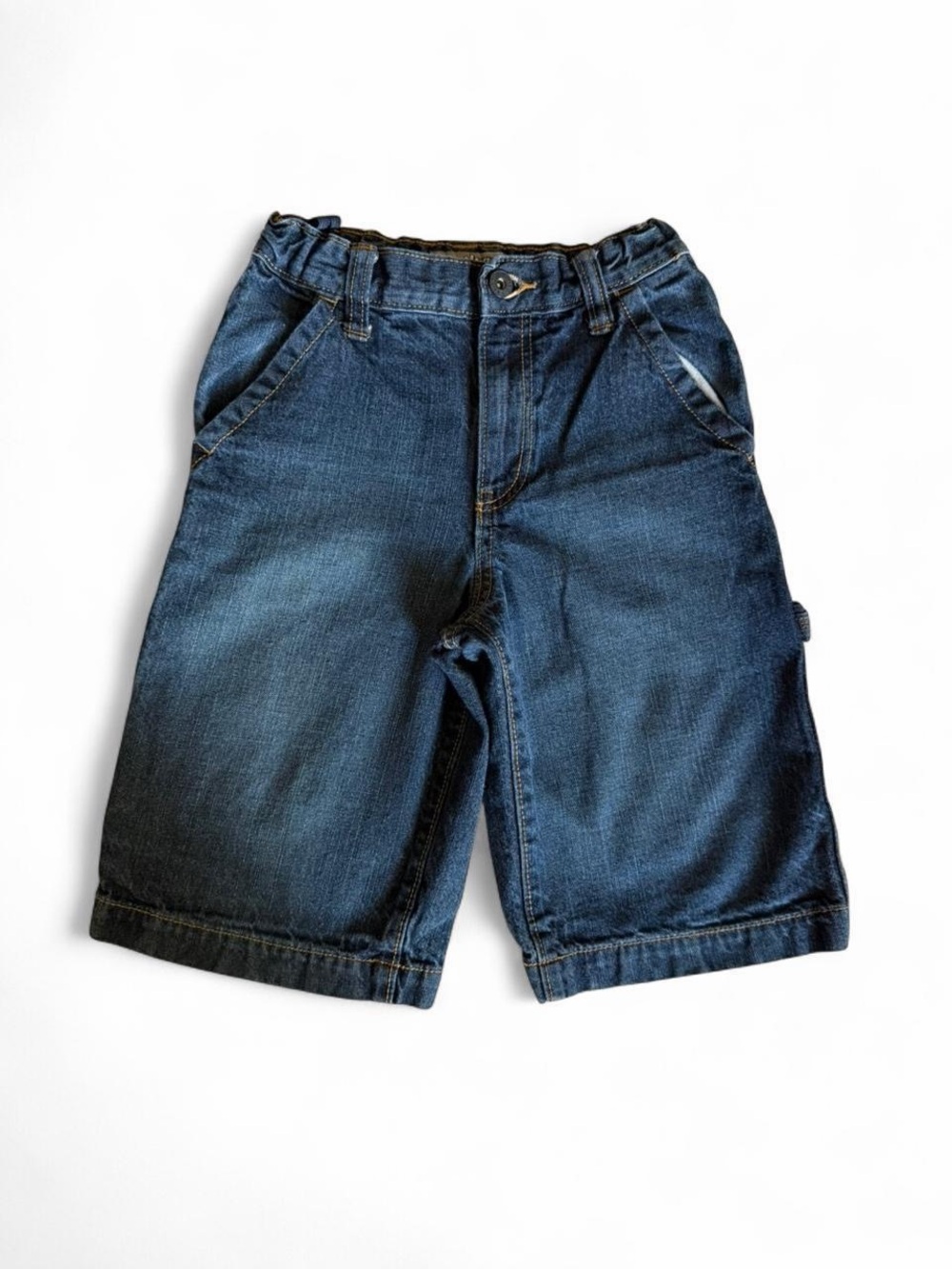 Old Navy Boys Carpenter Denim Shorts Size 10 Slim